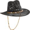 Mud Pie Women’s Crochet Fedora(Black)