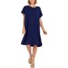 Mud Pie Women’s Dory T-Shirt Dress(Blue)