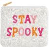 Mud Pie Women’s Halloween Beaded Case, Stay Spooky