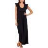 Mud Pie Womens Women’s Kimi Ruffle Maxi Dress(Black)