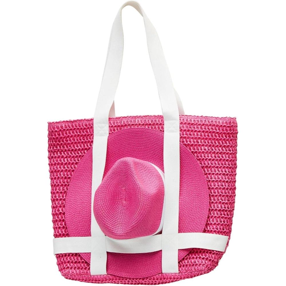 imageMud Pie Womens Hat Tote Set