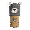 Mud Pie Bear Swaddle and Hat Set