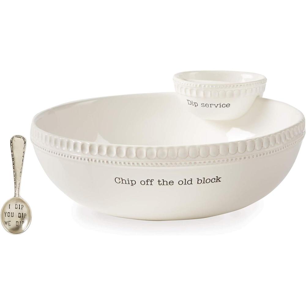 imageMud Pie Chip Off the Old Block Stacked Chip and Dip SetStacked