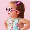 Mud Pie Baby Girls’ Toddler Sunglasses, Pink Flower, 2T