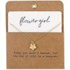 Mud Pie Charm Necklace Flower Girl, Gold, 8″ Drop