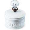 Mud Pie Door Knob Sugar Bowl, White 5.85H X 6.7L X 6.35W