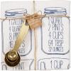 Mud Pie Measuring Spoon and Dish Towel, 2 Piece Set (Measurement Conversion)