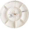 Mud Pie Taco bar Condiment Serving Platter, White(One Size)