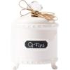 Mud Pie Small Circa Chalkboard Label Bath Canister(Small)