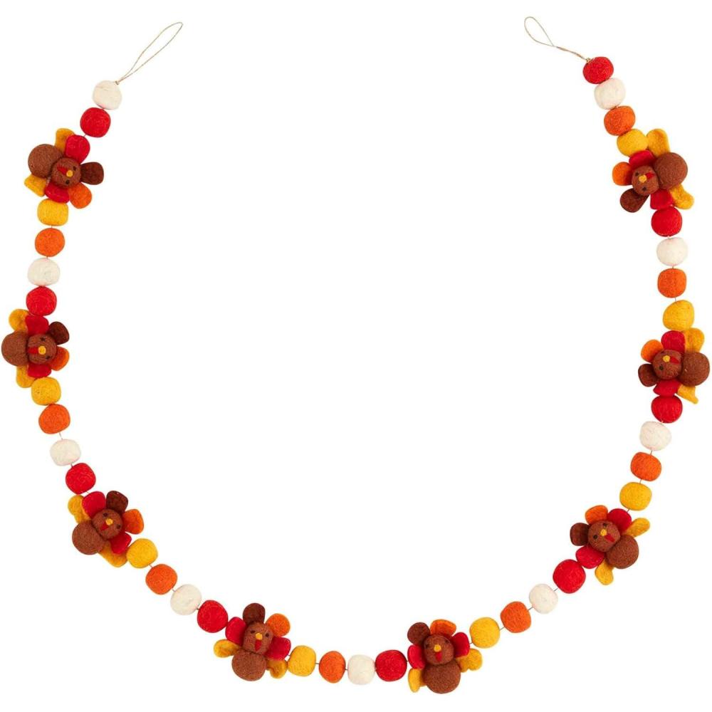 imageMud Pie Thanksgiving Garland Turkey Pie 60quot