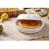 Mud Pie Circa Pumpkin Pie Dish Set, White, 5.5″ x 10.5″ dia