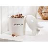 Mud Pie Dog Tail Treat Canister – Ceramic Dog Treat Jar
