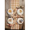 Mud Pie Harvest Check Napkin Set, Orange, 18″ x 18″