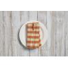 Mud Pie Harvest Check Napkin Set, Orange, 18″ x 18″