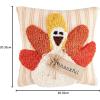 Mud Pie Thanksgiving Mini Pillow, 8″ x 8″, Turkey(Turkey)