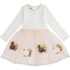Mud Pie Baby Girls Kids Thanksgiving Turkey Tutu Dress(White)