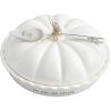 Mud Pie Circa Pumpkin Pie Dish Set, White, 5.5″ x 10.5″ dia