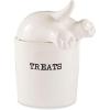 Mud Pie Dog Tail Treat Canister – Ceramic Dog Treat Jar