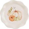 Mud Pie Thanksgiving Salad Plate, Pumpkins, 8″ dia, 1 pc. only(Pumpkins)