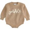 Mud Pie baby-boys Kids Thanksgiving Gobble Sweater Bubble(Khaki)