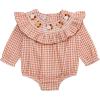 Mud Pie baby-boys Kids Thanksgiving Smocked Turkey Bubble(Orange)