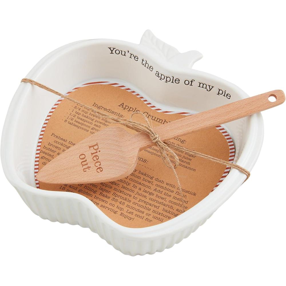 imageMud Pie Apple Pie Recipe Baker Set Baker 11 34quot X 10quot Server 8quot