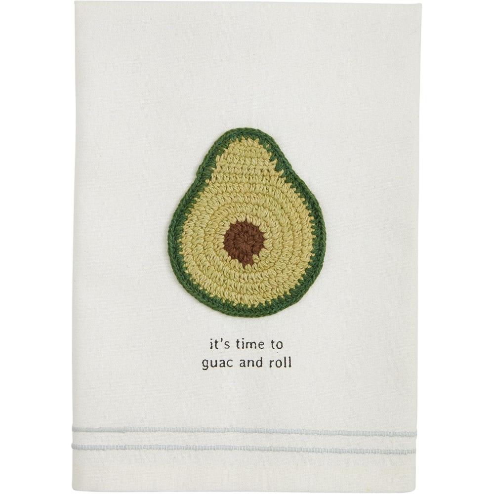 imageMud Pie Avocado Fiesta Crochet Towel 21quot x 14quot