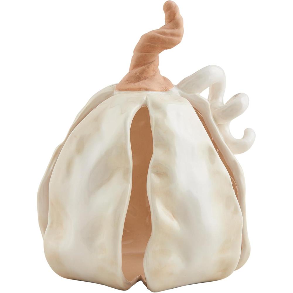 imageMud Pie Ceramic Pumpkin Sitters Large 5 12quot x 4 34quot Dia