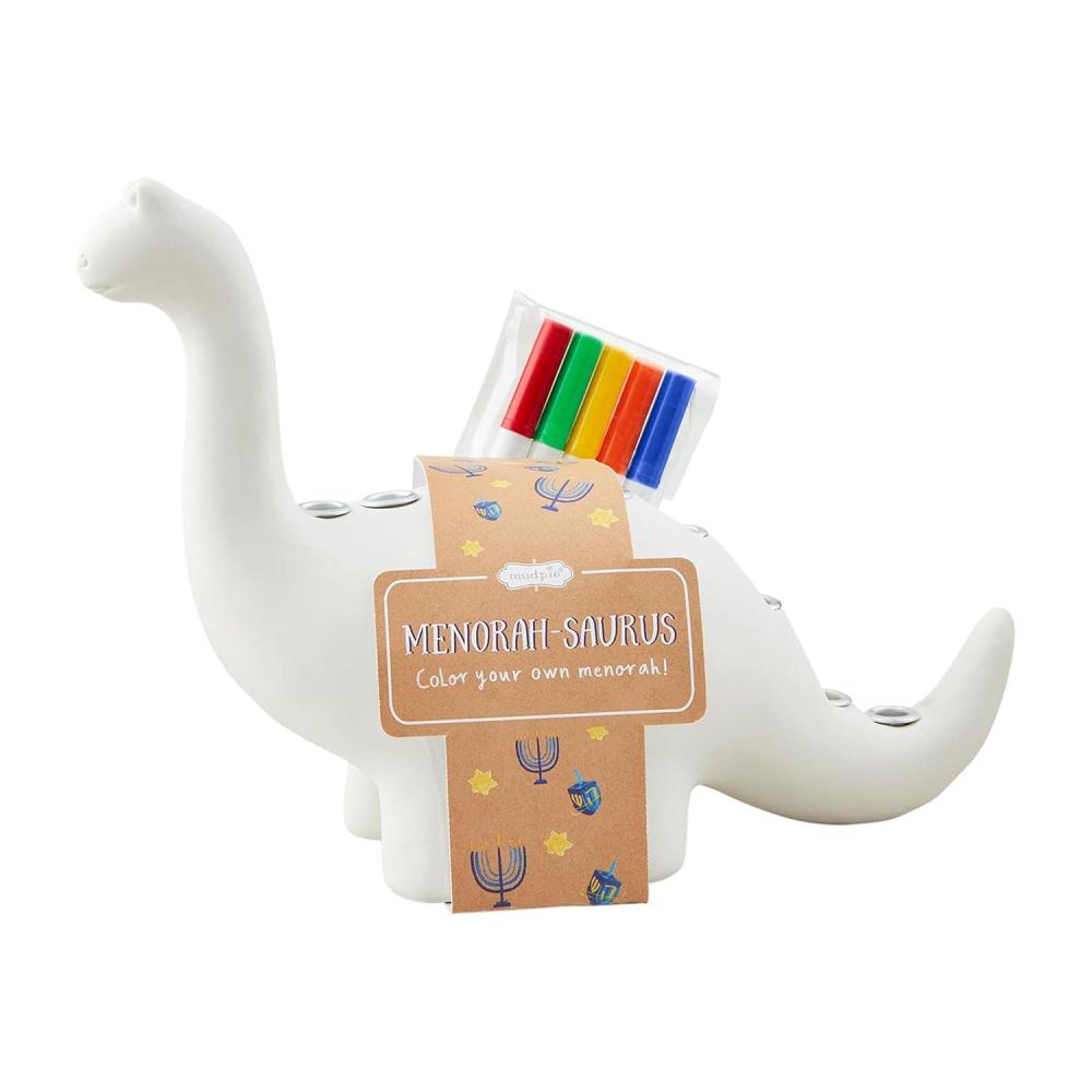 imageMud Pie Children DIY Dino Menorah Set 6quot x 8quot