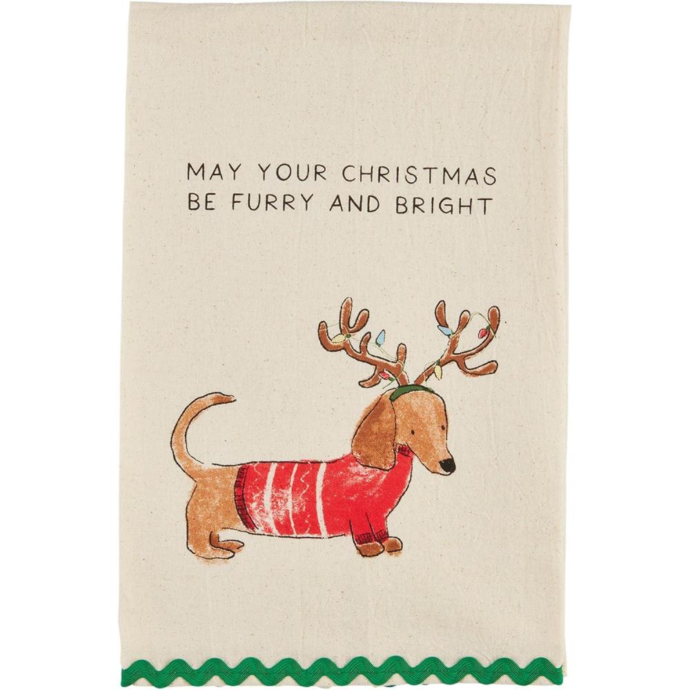 imageMud Pie Christmas Pet Towels May Your 26quot x 16 12quot