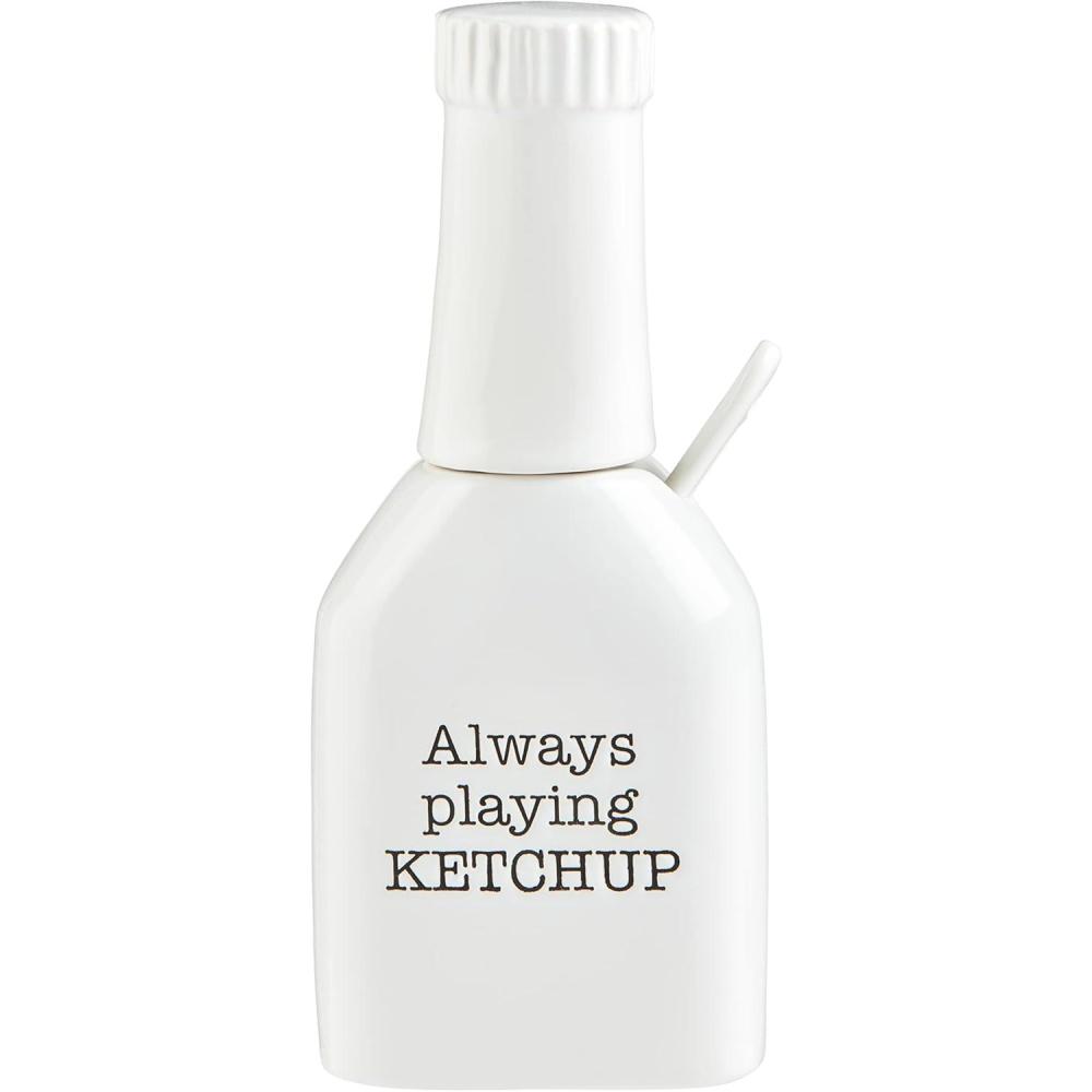 imageMud Pie Circa BBQ Condiment Holder Ketchup 65quot x 316quot