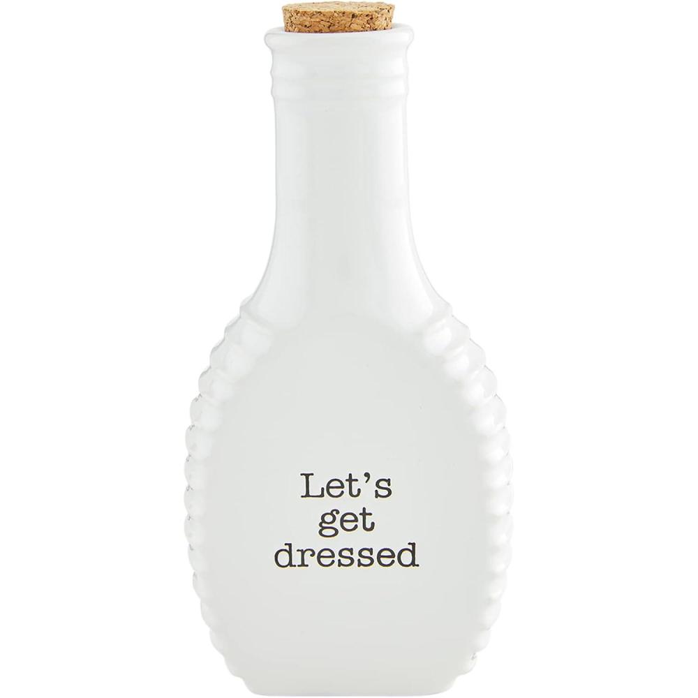 imageMud Pie Circa Salad Dressing Holder White 7quot x 3 14quot dia