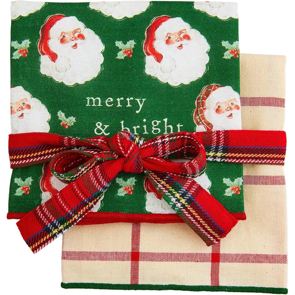 imageMud Pie Classic Christmas Towel Santa 26quot x 16 12quot