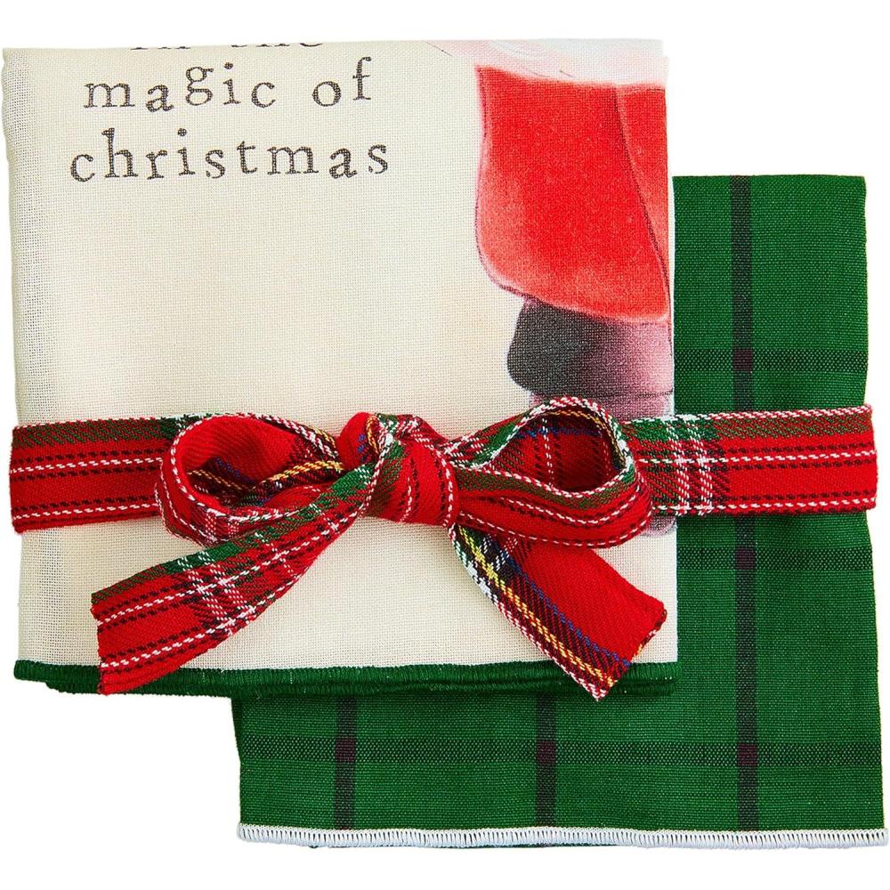 imageMud Pie Classic Christmas Towel Standing 26quot x 16 12quot