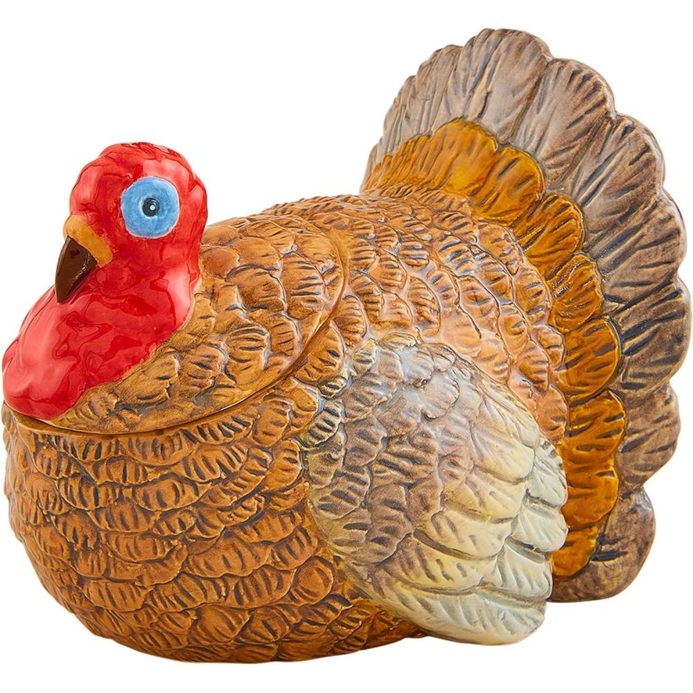 imageMud Pie Gather Canister Turkey 4 12quot x 5 14quot