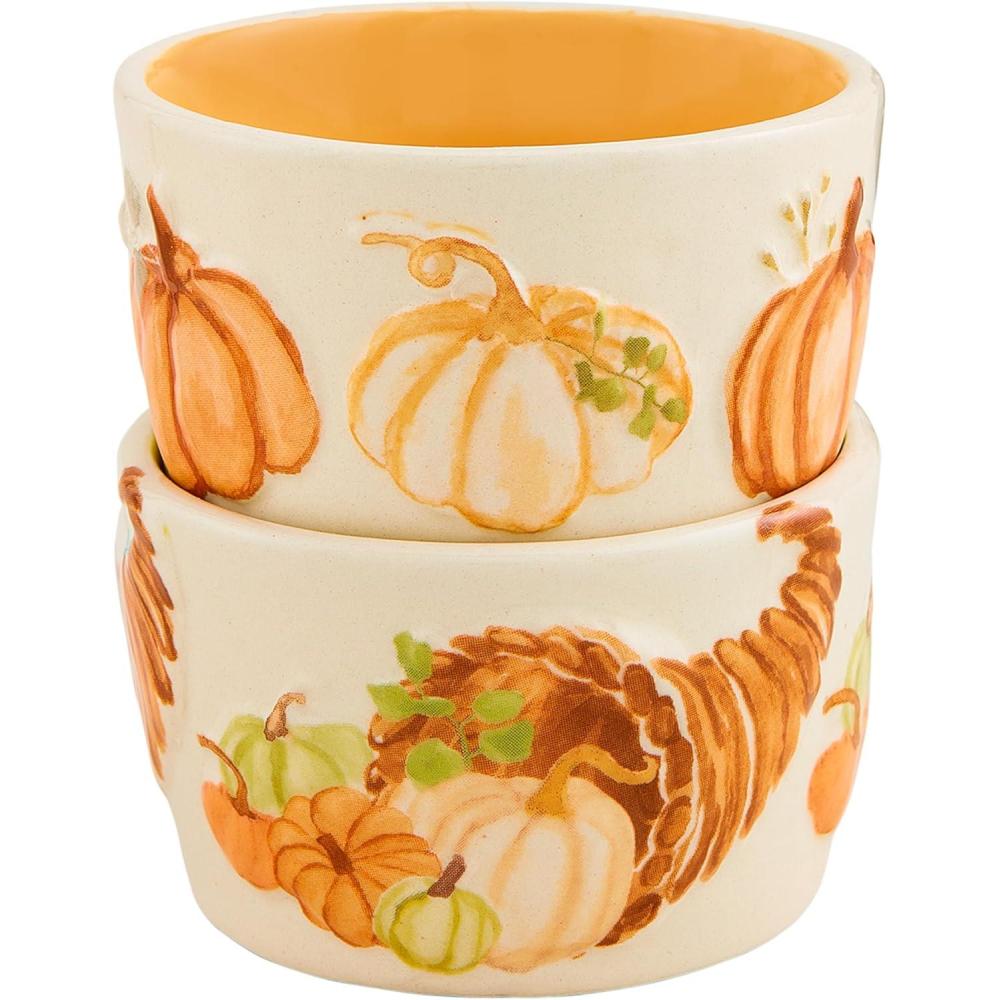 imageMud Pie Gather Tidbit Sets Cornucopia 2quot x 3quot dia