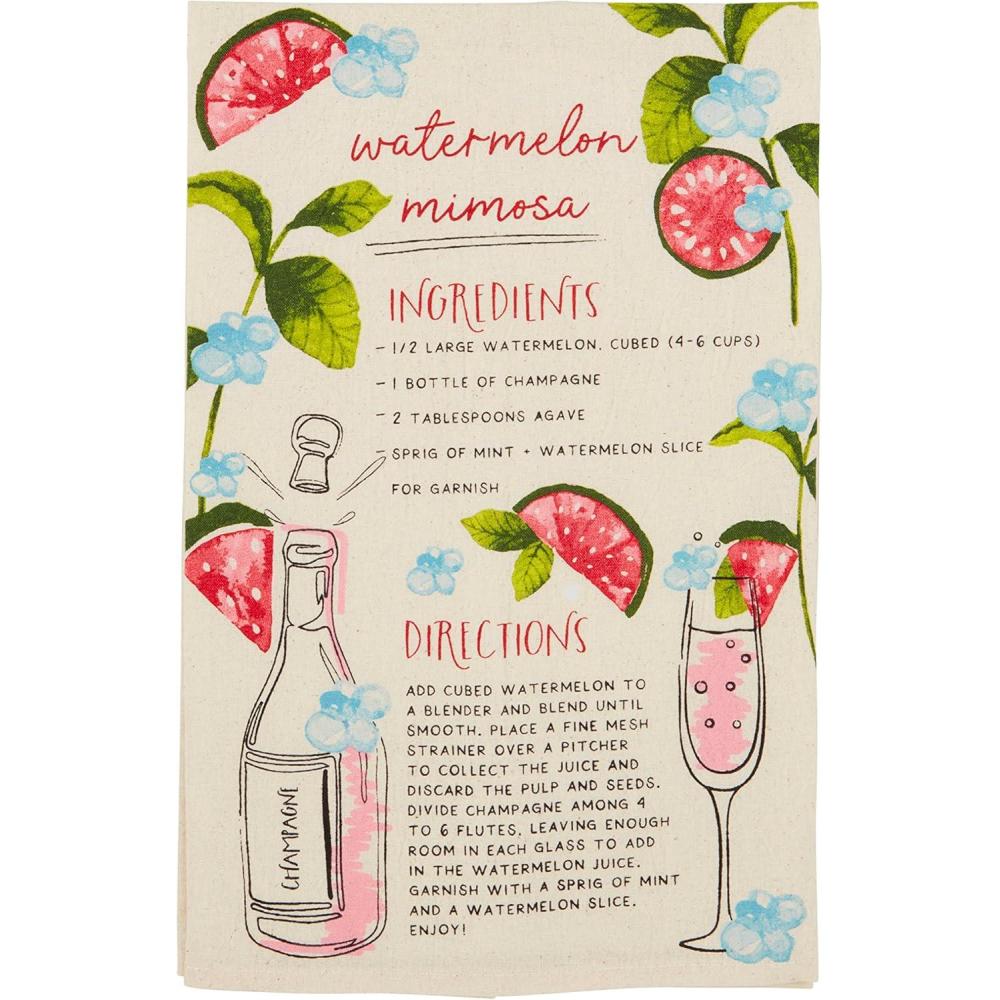 imageMud Pie Lemonade Drink Recipe Towels 26quot x 16 12quotWatermelon