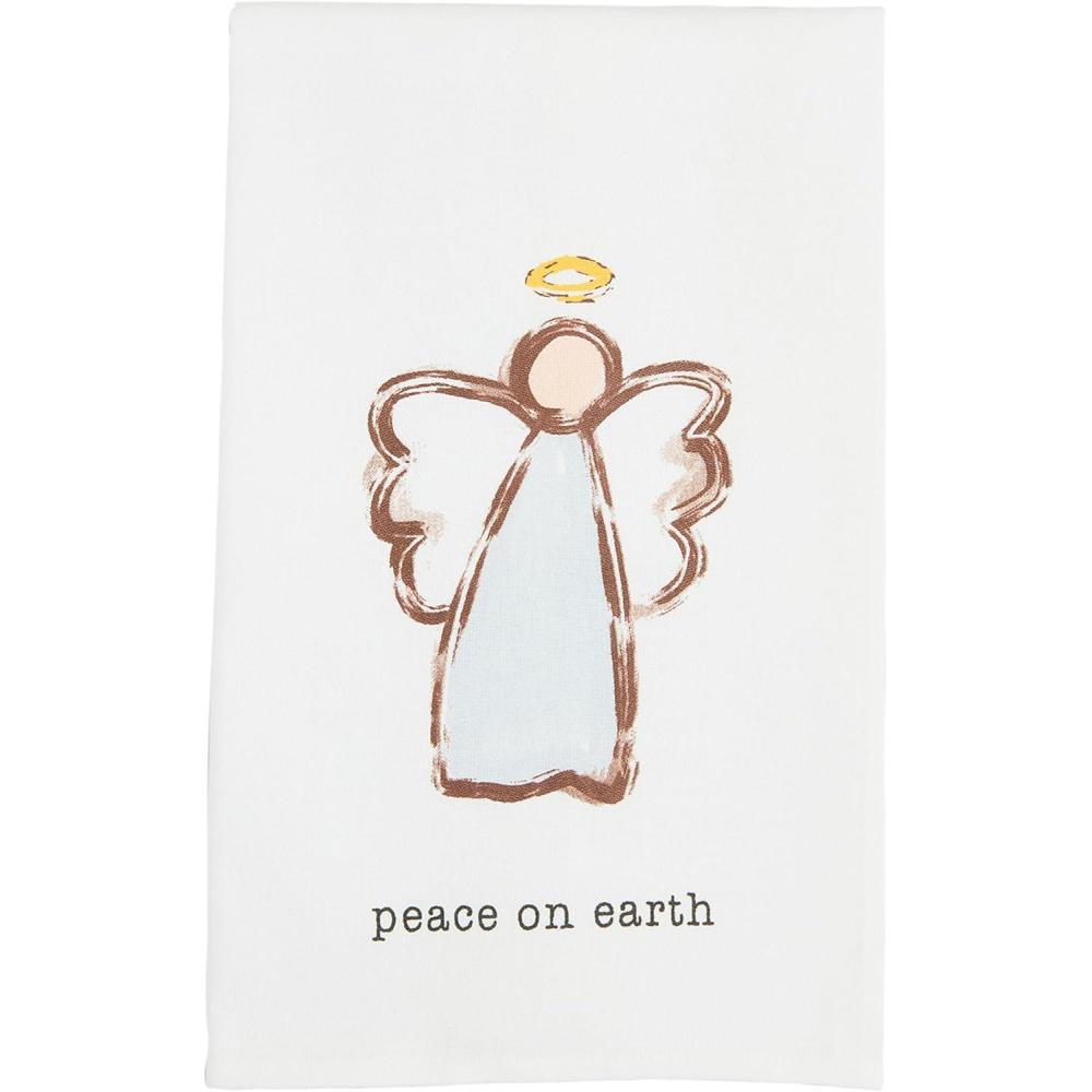 imageMud Pie Nativity Cotton Towel Peace 26quot x 16 12quotOne Size