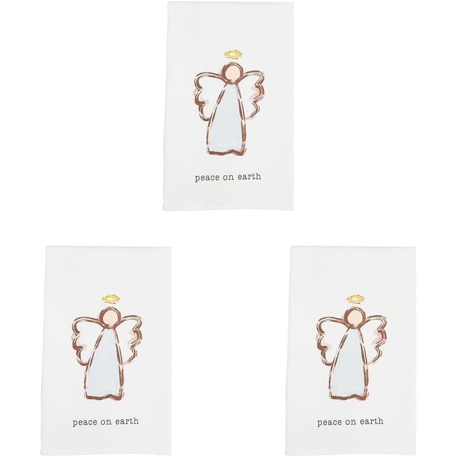 imageMud Pie Nativity Cotton Towel Peace 26quot x 16 12quotOne Size Pack of 3