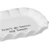 Mud Pie Bacon Serving Tray Set, White, 12″ X 4.5″
