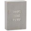 Mud Pie Best Ever Engrabed Block Plaques (Dad)