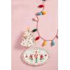 Mud Pie Christmas Nested Platters; tree 9 1/2″ x 8″ | oblong 9 1/2″ x 13 3/4″