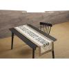 Mud Pie Home Sweet Home Table Runner, Cream, 18″ x 72″