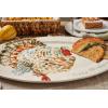 Mud Pie Watercolor Turkey Platter, White, 14″” x 20 1/2″(Beige)