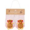 Mud Pie Baby Pink Turkey Gobble Sound Socks; 0-12M