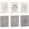 Mud Pie Best Ever Engrabed Block Plaques (Dad)