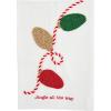 Mud Pie Christmas Bead Towel, Lights, 21″ x 14″(One Size)