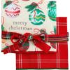 Mud Pie Classic Christmas Towel, Ornament, 26″ x 16 1/2″