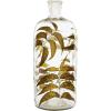 Mud Pie Glass and Preserved Leaf Vase, Small, 12″ x 6″ Dia(Tall)