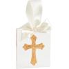 Mud Pie Gold Acrylic Ornament, Cross, 4″ x 4″